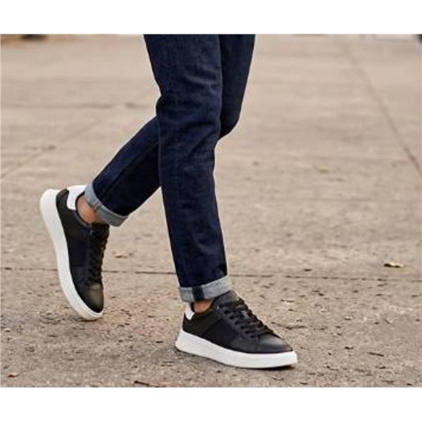 ALDO Black Men's Leather Sneakers Size 11