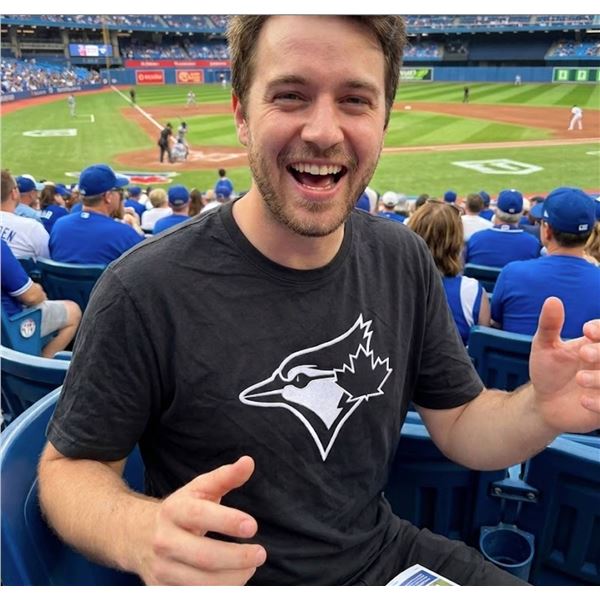 Toronto Blue Jays Black T-Shirt, Size M
