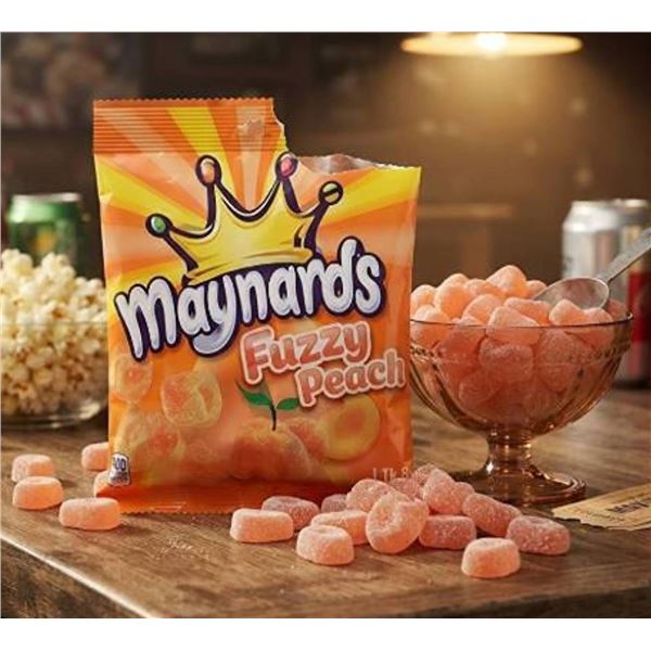 Maynards Fuzzy Peach Candy 8 x 154g