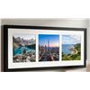 Image 1 : Rectangular Glass Picture Frame 20.5" x 11" Matte Not Included