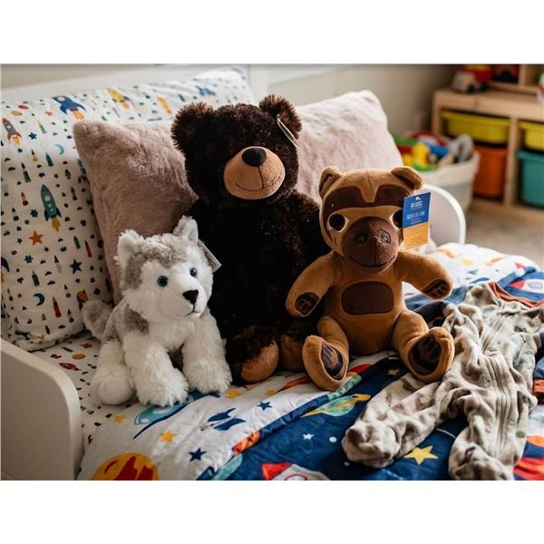 Lot of Three Plush Animals