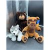 Image 2 : Lot of Three Plush Animals
