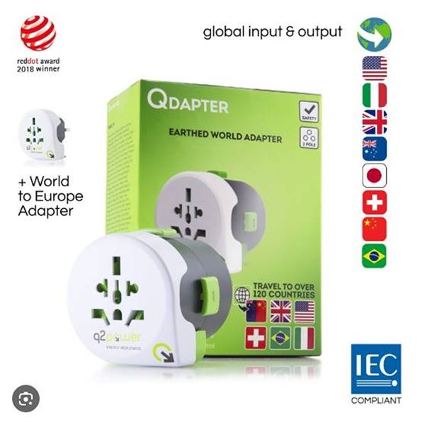 Qdapter 360 USB World Adapter and Charger
