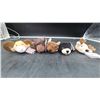 Image 2 : Lot of 5 Stuffed Animal House Plush Animal Heads Magnets