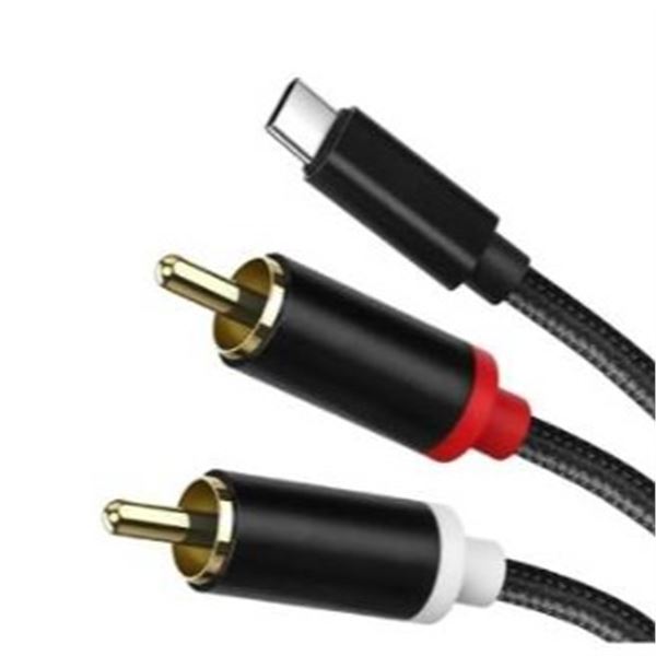 USB C to RCA Audio Adapter Cables, 15FT, 2pcs