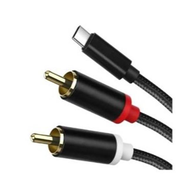 USB C to RCA Audio Adapter Cables, 15FT, 2pcs