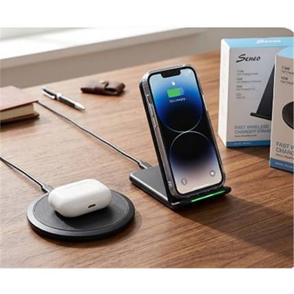 Seneo Wireless Charger Stand and Pad Set