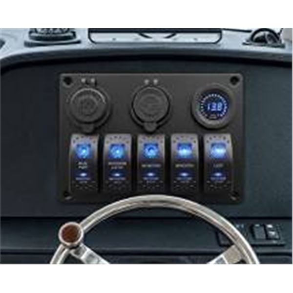 Jiaying Marine Rocker Switch Panel 12V