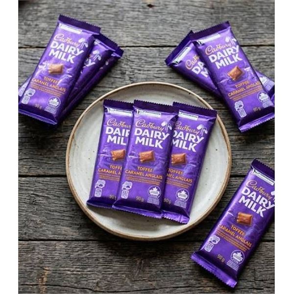 Cadbury Dairy Milk Toffee Caramel Bars, 9x90g