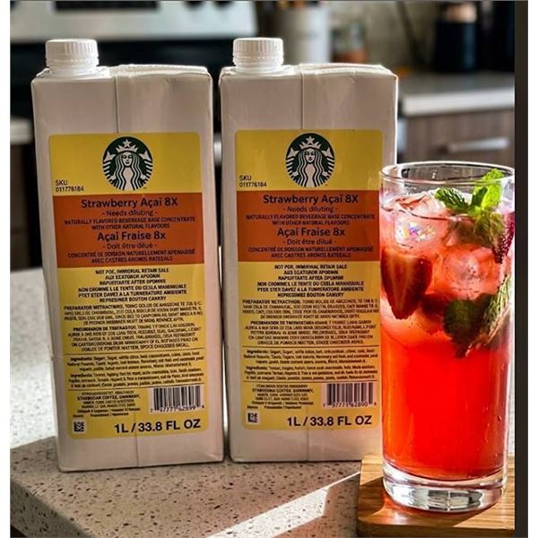 Starbucks Strawberry Acai (8X Concentrate) 2x1L