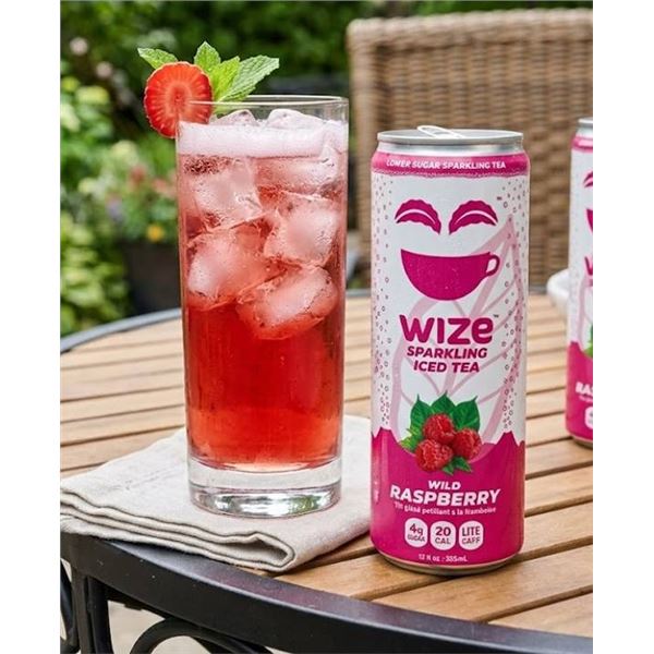 Wize Sparkling Iced Tea Wild Raspberry