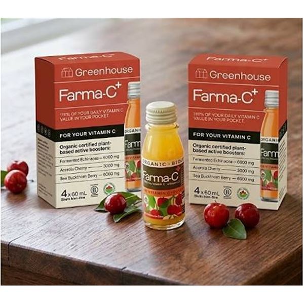 Greenhouse Farma-C+ Organic Vitamin C Shots 2x4x60ml