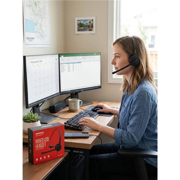 Mpow Wired USB Headset, Model BH323A