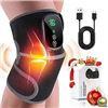 Image 1 : Heated Vibration Knee Massager, Black