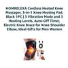 Image 3 : Heated Vibration Knee Massager, Black