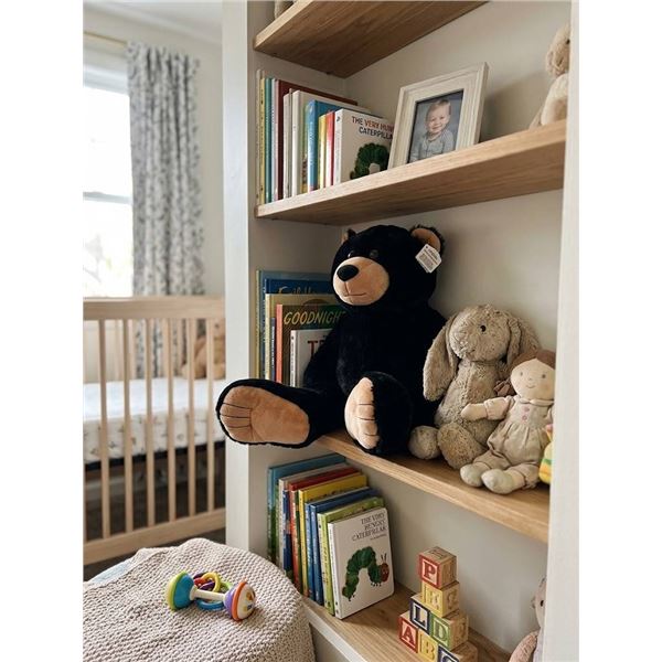 Black Plush Bear Stuffed Animal Toy