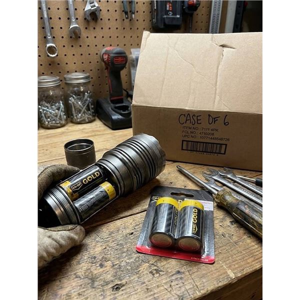 CO-OP Gold D Alkaline Battery 4PK Case of 6