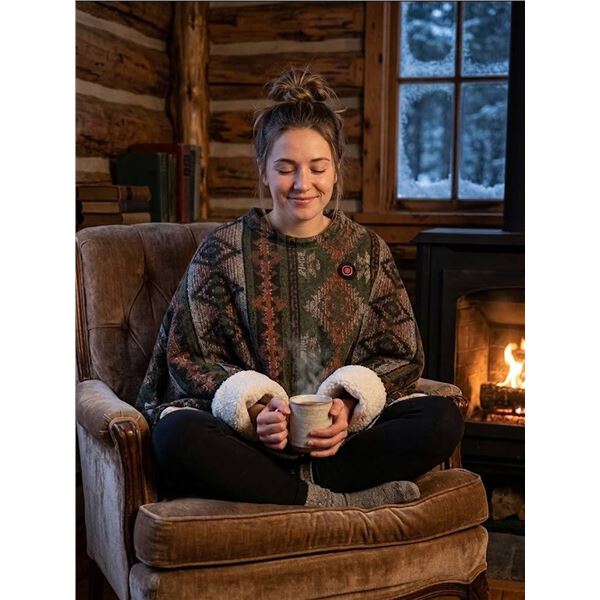 Electric Heated Wool Blend Blanket