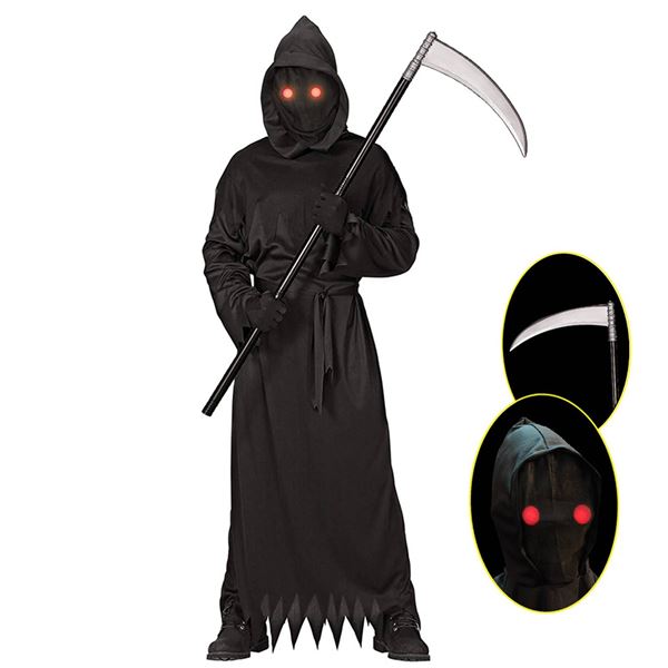 Ficlwigkis Grim Reaper Light Up Red Eyes