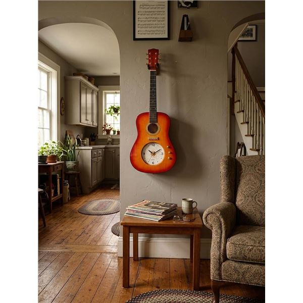 Ming Da Guitar Wall Clock No.5681