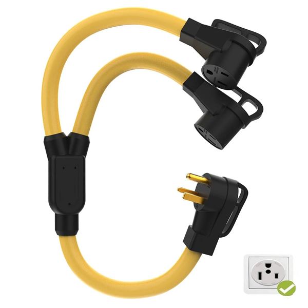 Power Cord Adapter 14-30P to 14-30R/14-50R
