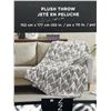 Image 3 : French Connection Plush Throw Blanket