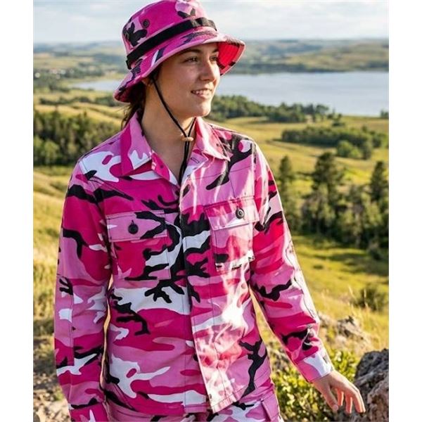 Rothco Pink Camo Boonie Hat and Shirt Set