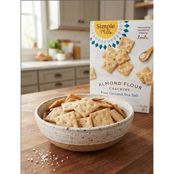 Simple Mills Almond Flour Crackers, 482g