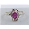 Image 1 : 2.08 ct Silver Ruby Ring with Certificate