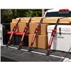 Image 1 : Powerbuilt Ratchet Tie Down Set, 4 Pack