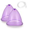 Image 1 : 2 Purple Plastic Liquid Dispensers