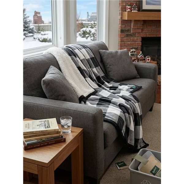 Woolrich Plush to Sherpa Throw Blanket