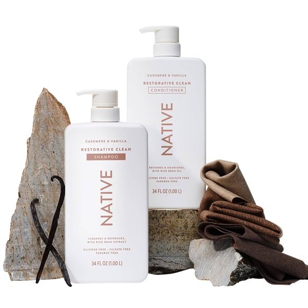 Native Cashmere & Vanilla Shampoo and Condit