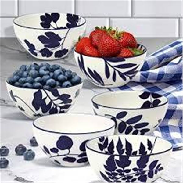 Arbor Stoneware Bowls 6-Piece Set