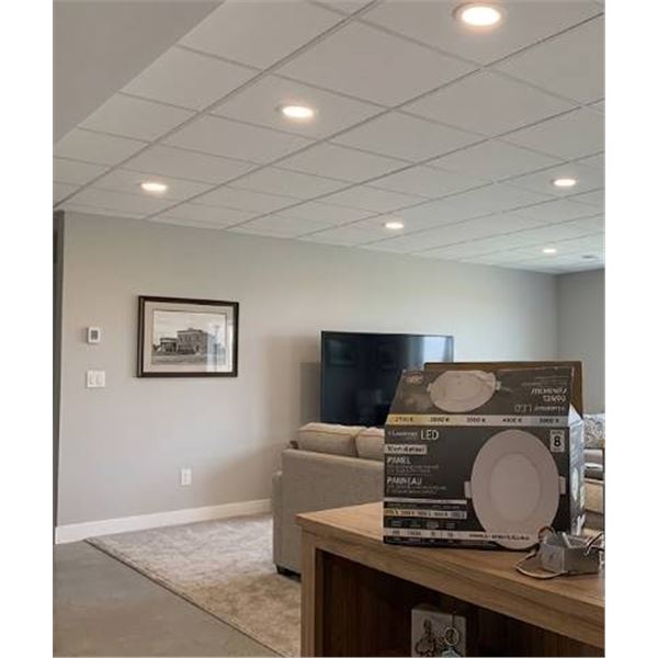 Luminus Elite LED 10cm Panel Lights, 8 Pack