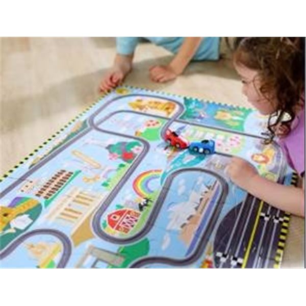 Melissa & Doug Tracks Floor Puzzle 48 Pieces