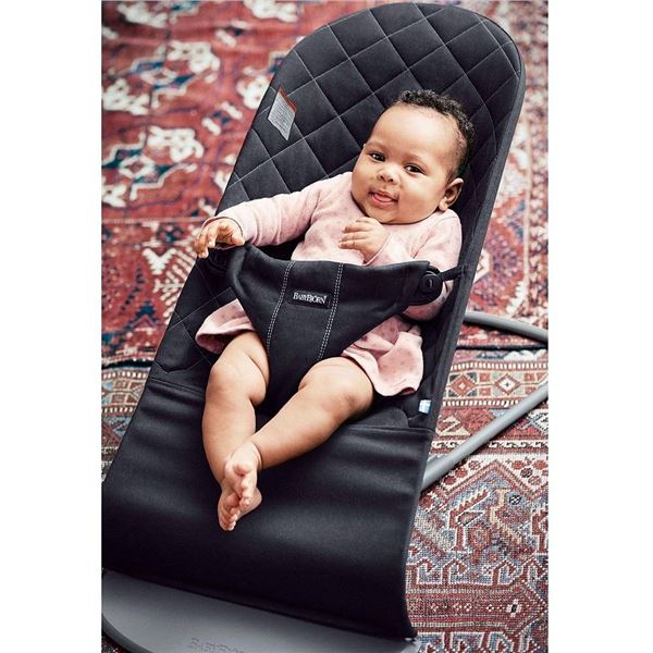Lil Lavender Garden Baby Bouncer Black