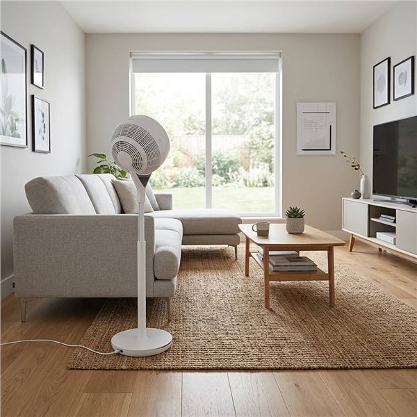 WOOZOO 360Â° Pedestal Fan, Model 3TF-JA300T-WH