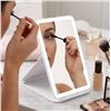 Image 1 : LED Makeup Mirror, Black and White