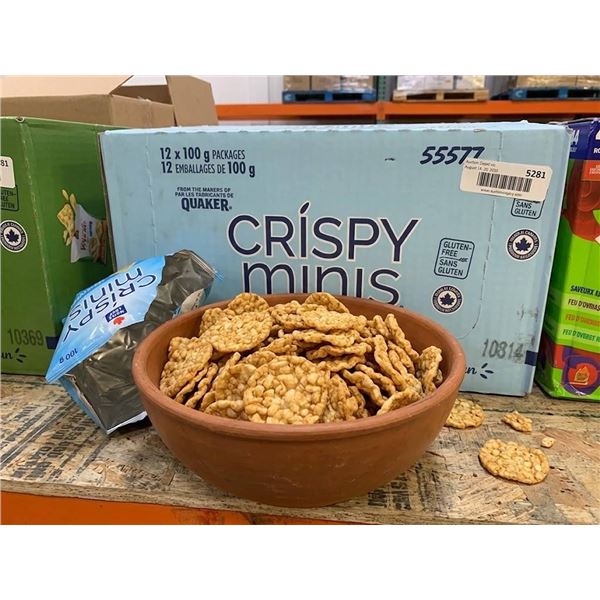 Quaker Crispy Minis Brown Rice Chips 12 Pack