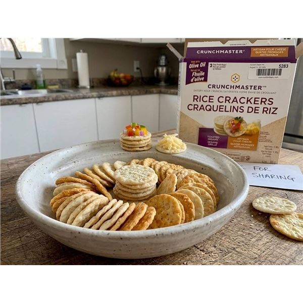 Crunchmaster Rice Crackers Toasted Sesame & 4