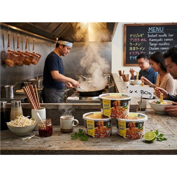 HO-YA Teriyaki Instant Noodles 6 x 80g