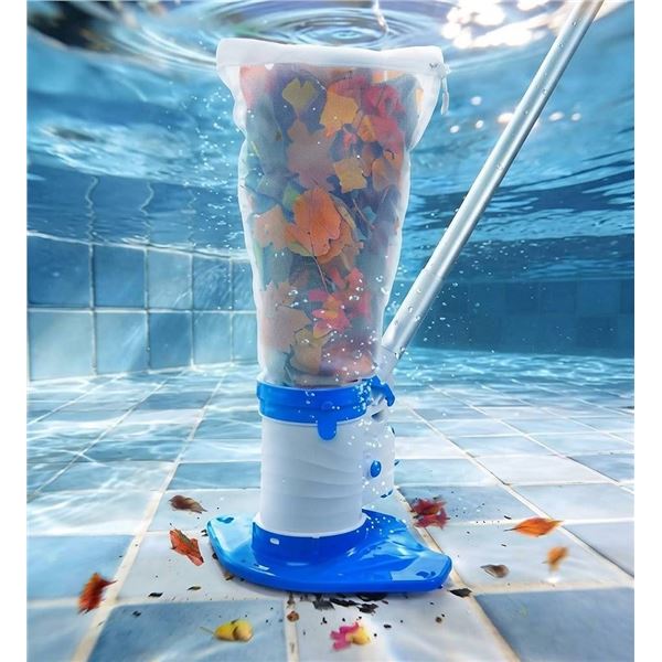 Dual-Mode Pool Leaf Vacuum with Telescopic