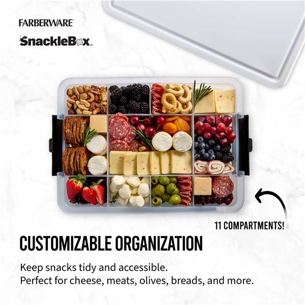 Sabatier SnackleBox Set of 2 with Bamboo Lid