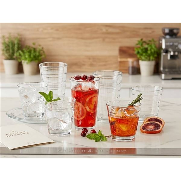 Anchor Hocking 16-Piece Glass Tumbler Set