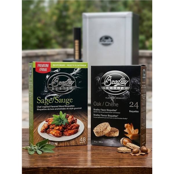 Bradley Smoker Bisquettes Oak and Sage