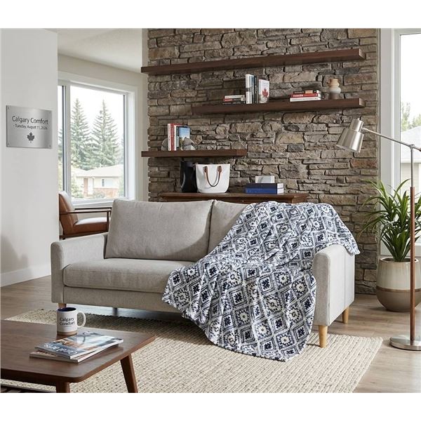French Connection Plush Throw 60 in x 70 in