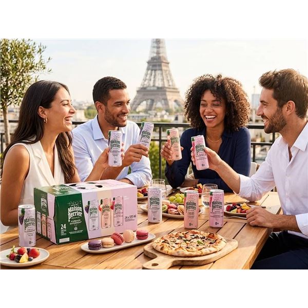 Maison Perrier Sparkling Water Can Set 24 x 330ml