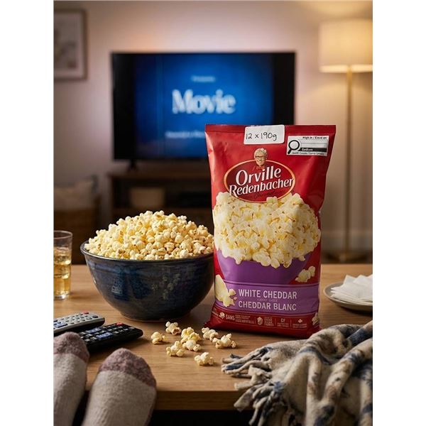 Orville Redenbacher White Cheddar Popcorn 12 x 190g