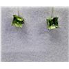 Image 2 : 10KT White Gold Natural Peridot Earrings, W/A $900.00. Peridot is the birthstone for August.